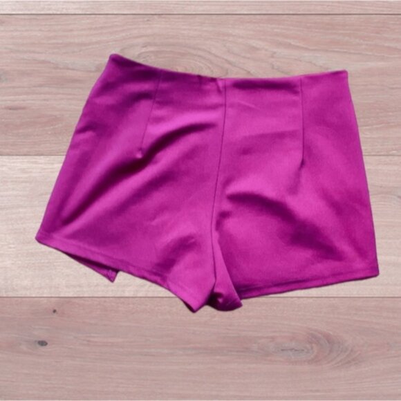 Fuschia Split Skorts- Skirt Shorts- L (smaller fit) - Picture 10 of 16